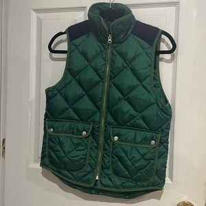 Lauren James Easton Vest Puffer Green Navy Size S